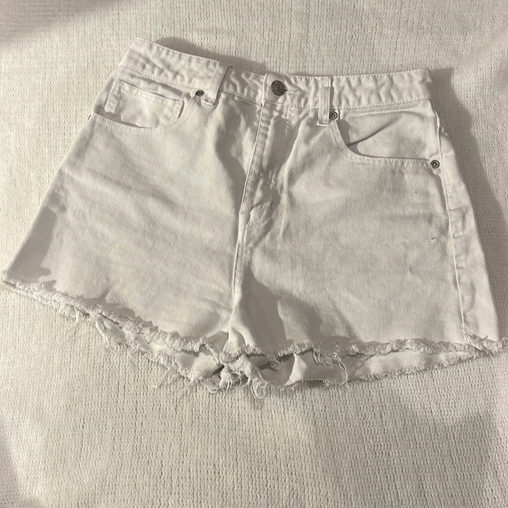 Harper White Jean Shorts